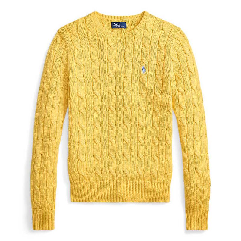 Polo Ralph Lauren Cable Knit Cotton Crewneck Cardigan image number 1